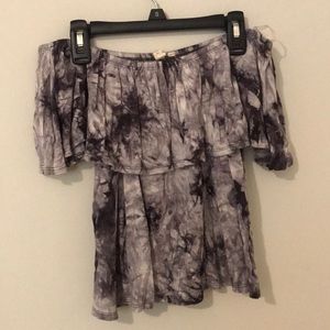 Marble off the shoulder top